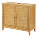 Mueble bajo lavabo Värmdö con 2 puertas bambú Natural