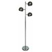Lámpara de pie VINTAGE 3 luces 162cm Plateado