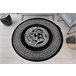 Alfombra HAMPTON Medusa círculo medusa griego 120x120 Negro