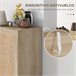 Armario de Salón Melamina de Madera HOMCOM Marron