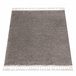 Alfombra BERBER cuadrado 9000 Franjas Bereber Marroquí Shaggy 160x160 Marron