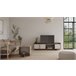 Mueble tv 180cm 3 puertas roble y blanco CLAP Roble