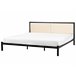 Beliani Cama con somier Acero CLAMART 187x210 Beige