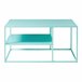 Mesa de centro Solund rectangular acero 60x90 Azul Claro