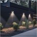 Aktive Set de 4 apliques solares LED 5-10 lúmenes Gris