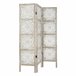 WELL HOME - Pantalla en madera Etnik con estampados Blanco