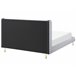 Beliani Cama con somier Terciopelo FORBACH 194x218 Gris