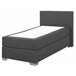 Beliani Cama continental Poliéster PRESIDENT 99x211 Gris Oscuro