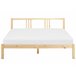 Beliani Cama con somier Madera de pino VANNES 167x209 Blanco
