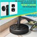 Base de Sombrilla HDPE, Cemento Outsunny Negro