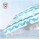 Aktive sombrilla de playa 8 varillas olas con revestimiento Azul