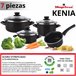 Magefesa Kenia Negra - Batería De Cocina 7 Piezas Negro
