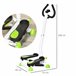 Máquina de Step Acero, ABS HOMCOM, deportes y ocio - fitness Blanco