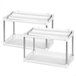 Pack 2 estanterías para especias c/dos alturas Max Home Blanco