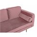 Beliani Chaise longue derecho Terciopelo MIRAMAS Azul Marino
