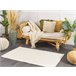 Beliani Alfombra de pelo corto ERZIN 80x150 Blanco/ Beige