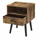 Mesa de Noche Gävle con Cajón aglomerado/madera 42 Madera