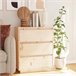 Aparador de madera maciza de pino 60 Blanco