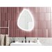Beliani Espejo de baño BETHUNE Gris
