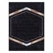 Alfombra lavable MIRO 52025.802 Mármol Geométrico 80x150 Negro