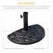 Base de Sombrilla Resina Outsunny Estampado