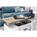 Mesa de centro elevable MARTIN Blanco/ Madera