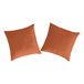2 Fundas de almohada de algodón CASUAL 80x80 Naranja