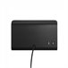 Aplique revistero con USB y repisa Roomi Metal  Nórdico Negro