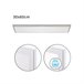 Panel Led Rectangular Aluminio Serie Voltaire Niquel