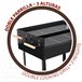 Barbacoa carbón portátil madera doble parrilla Aktive Negro