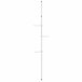 Perchero telescópico Havneby Ajustable Metal/Plástico Blanco