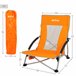 Aktive Pack 4 sillas plegables playa Naranja
