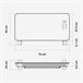 B Panel Calefactor de Cristal W con WiFi | UNIVERSALBLUE Blanco