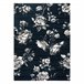 Alfombra GNAB Flores rosas 140x200 Azul Marino