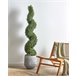 Beliani Planta artificial BUXUS SPIRAL TREE Verde