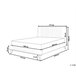 Beliani Cama con somier Chenilla TALENCE 177x218 Beige