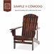 Adirondack Silla para Jardín Madera de Abeto Outsunny Marron