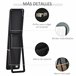 Espejo de Pie Madera de Pino, Vidrio HOMCOM, hogar - decoración Negro