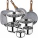 Bateria de cocina 8 piezas con juego de sartenes Multicolor