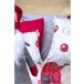 FUNDA DE COJIN DE TERCIOPELO DE NAVIDAD XMAS DAYS Blanco