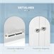 Armario de Pared MDF kleankin, hogar - baño Blanco