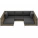 Pieza modular para conjunto de ratán Marron