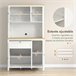 Alacena de Cocina MDF HOMCOM, hogar - cocina Blanco