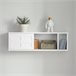 Perchero de pared con 2 puertas y 1 compartimento FHK18-W SoBuy Blanco