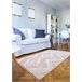 Alfombra ECO sisal BOHO MOROC Diamantes 22312 franjas 117x170 Rosa