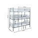 Litera Triple Metalica 201x98 Blanco/ Negro