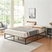[en.casa] Cama de metal Kreta con Somier Base resistente 203x163 Negro
