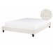 Beliani Cama con somier Bouclé ROANNE 150x213 Crema