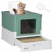 Arenero para Gatos PP PawHut, mascotas - accesorios para gatos Verde