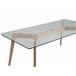 Beliani Mesa de centro HUDSON 60x120 Beliani Mesa de centro HUDSON 60x120 Transparente